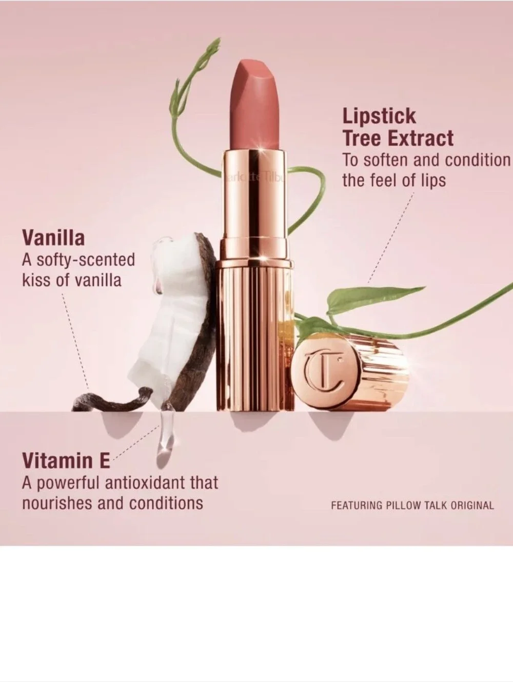 Charlotte Tilbury Matte Revolution Lipstick: Gracefully Pink, .12oz (FS), New